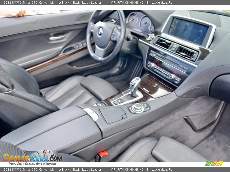 2012 BMW 6 Series 650i Convertible Jet Black / Black Nappa Leather Photo #18