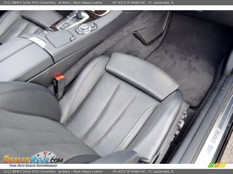 2012 BMW 6 Series 650i Convertible Jet Black / Black Nappa Leather Photo #19