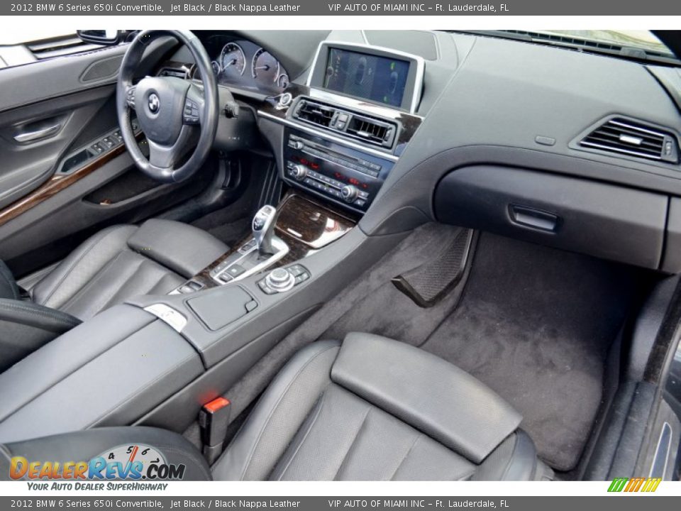 2012 BMW 6 Series 650i Convertible Jet Black / Black Nappa Leather Photo #20