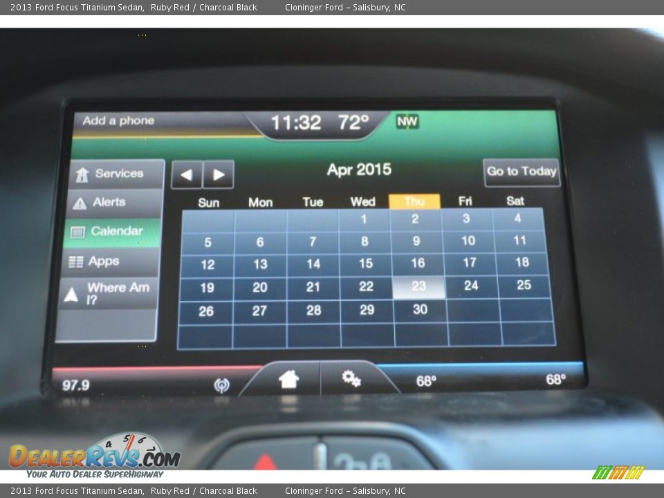 2013 Ford Focus Titanium Sedan Ruby Red / Charcoal Black Photo #22