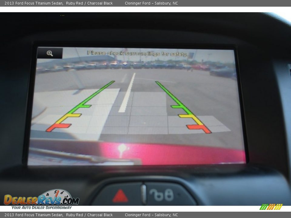 2013 Ford Focus Titanium Sedan Ruby Red / Charcoal Black Photo #23