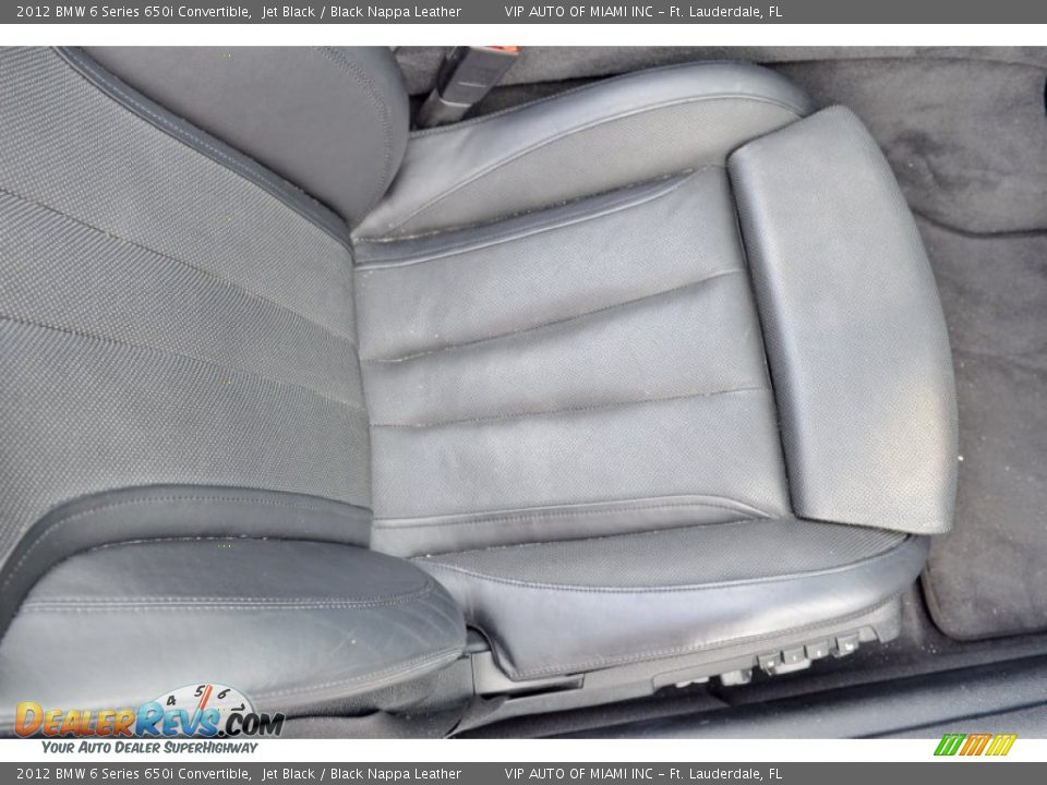2012 BMW 6 Series 650i Convertible Jet Black / Black Nappa Leather Photo #22