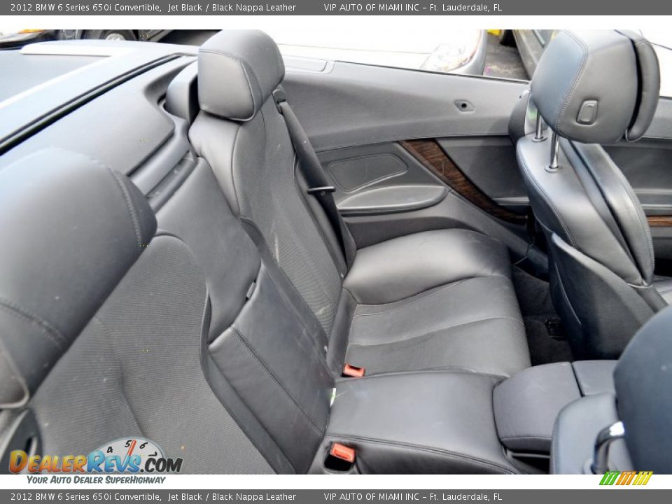 2012 BMW 6 Series 650i Convertible Jet Black / Black Nappa Leather Photo #25