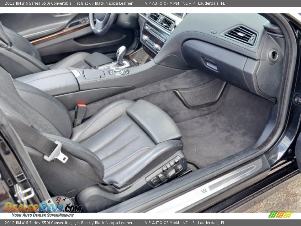 2012 BMW 6 Series 650i Convertible Jet Black / Black Nappa Leather Photo #32