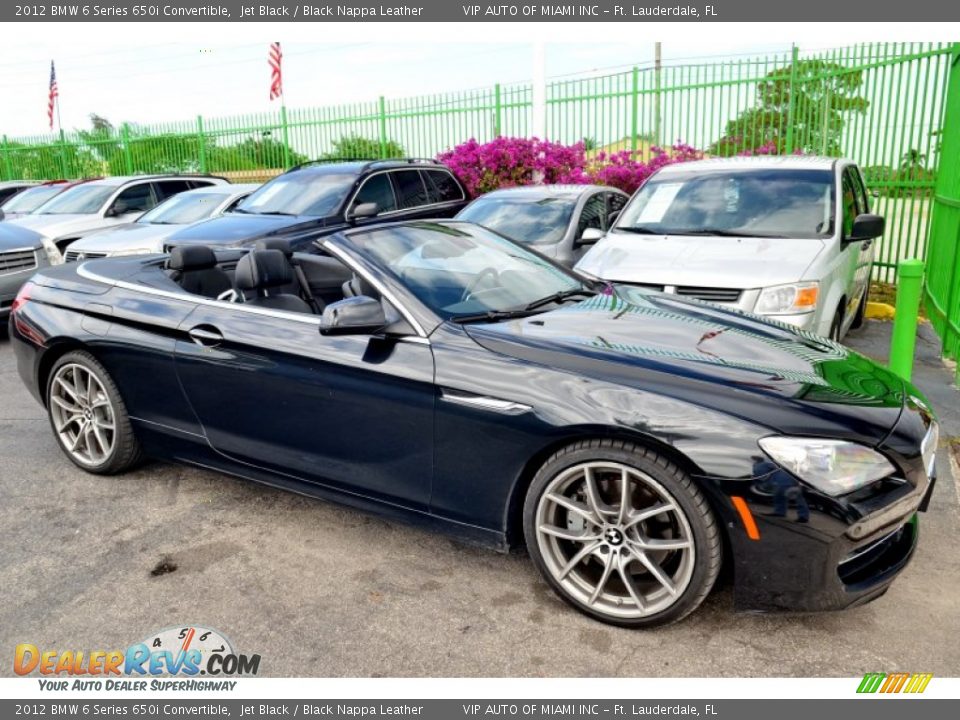 2012 BMW 6 Series 650i Convertible Jet Black / Black Nappa Leather Photo #34