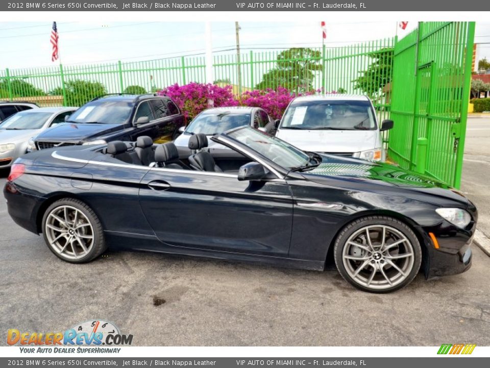 2012 BMW 6 Series 650i Convertible Jet Black / Black Nappa Leather Photo #35