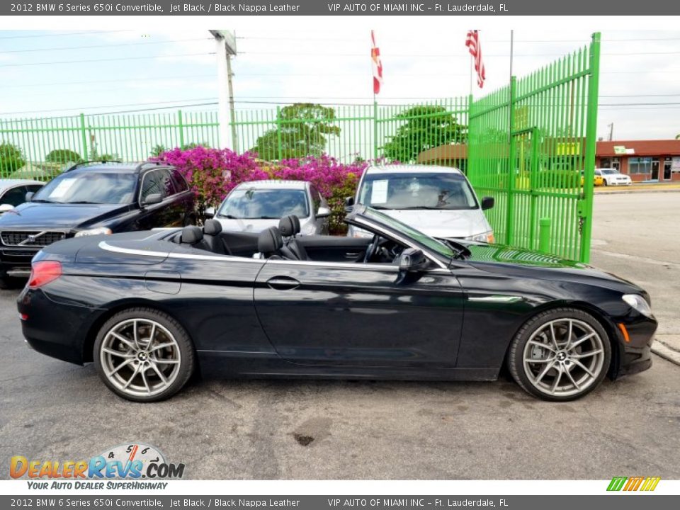 2012 BMW 6 Series 650i Convertible Jet Black / Black Nappa Leather Photo #36