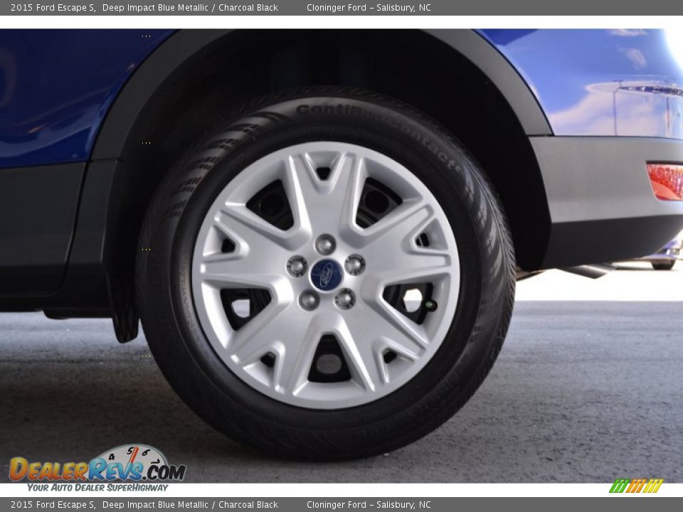 2015 Ford Escape S Deep Impact Blue Metallic / Charcoal Black Photo #5