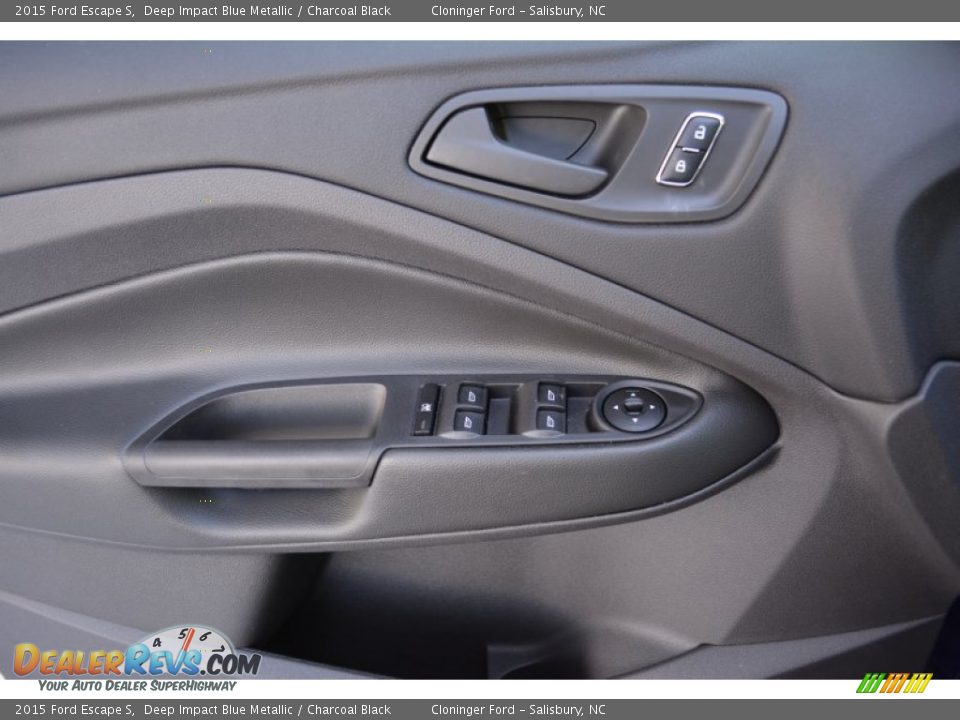 2015 Ford Escape S Deep Impact Blue Metallic / Charcoal Black Photo #6