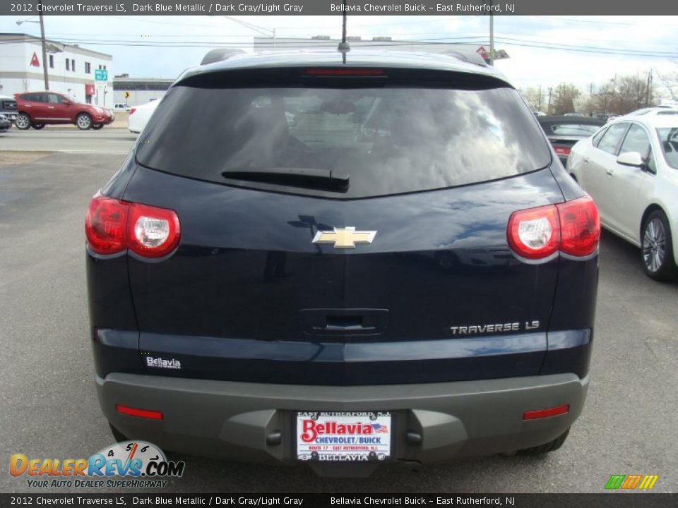 2012 Chevrolet Traverse LS Dark Blue Metallic / Dark Gray/Light Gray Photo #5