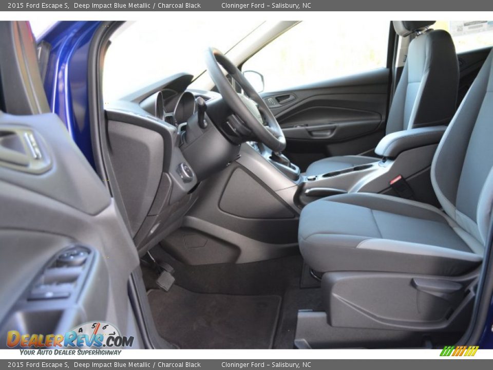 2015 Ford Escape S Deep Impact Blue Metallic / Charcoal Black Photo #7