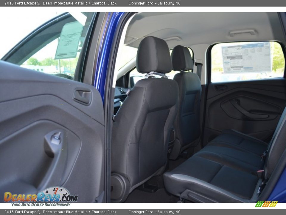 2015 Ford Escape S Deep Impact Blue Metallic / Charcoal Black Photo #10