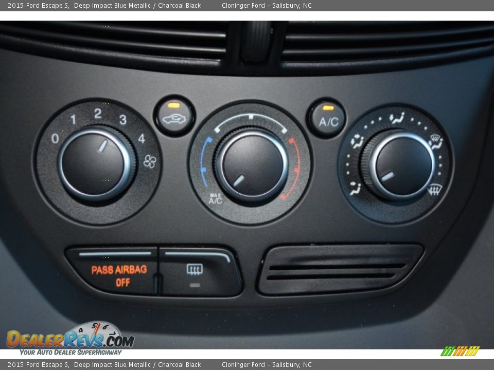 2015 Ford Escape S Deep Impact Blue Metallic / Charcoal Black Photo #14