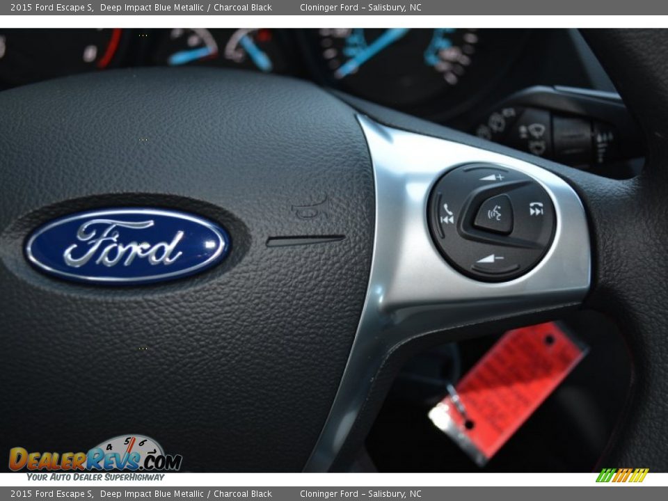 2015 Ford Escape S Deep Impact Blue Metallic / Charcoal Black Photo #17