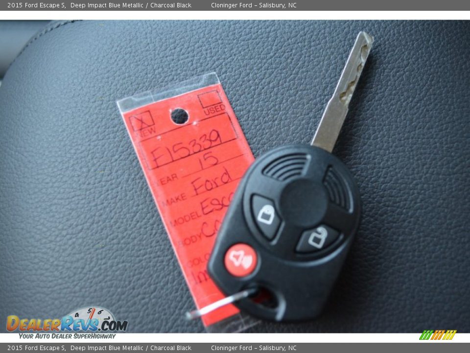 2015 Ford Escape S Deep Impact Blue Metallic / Charcoal Black Photo #20