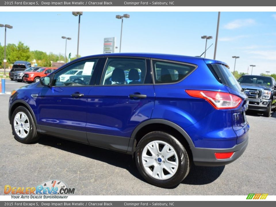 2015 Ford Escape S Deep Impact Blue Metallic / Charcoal Black Photo #21