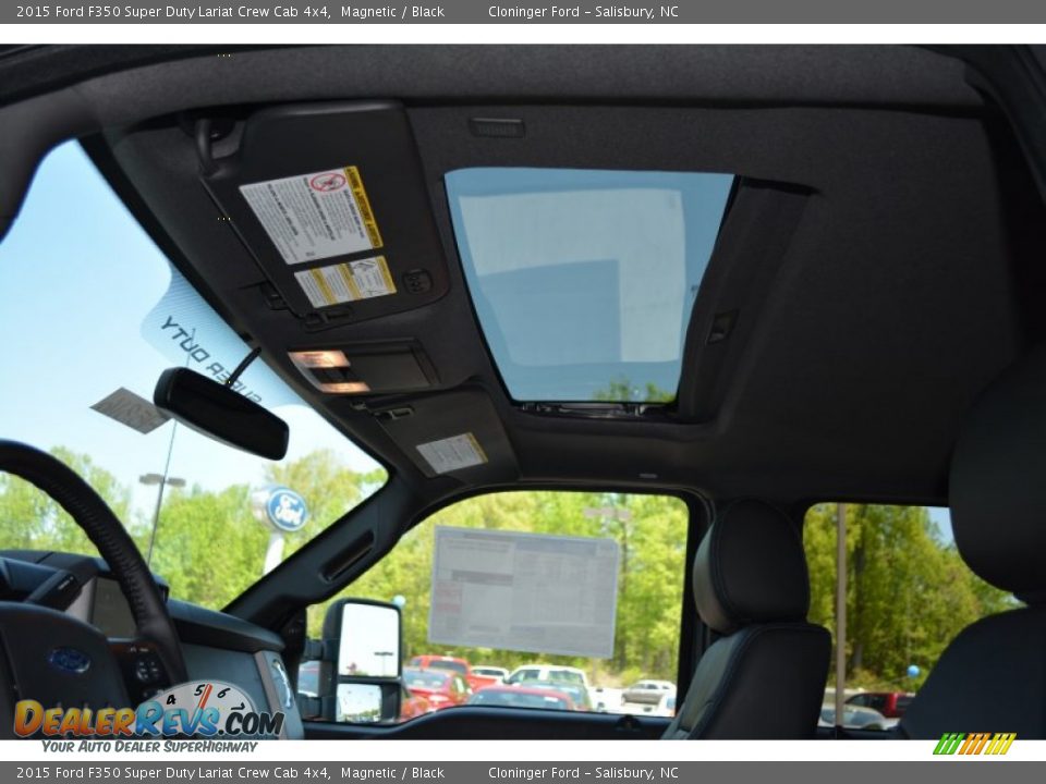 2015 Ford F350 Super Duty Lariat Crew Cab 4x4 Magnetic / Black Photo #14