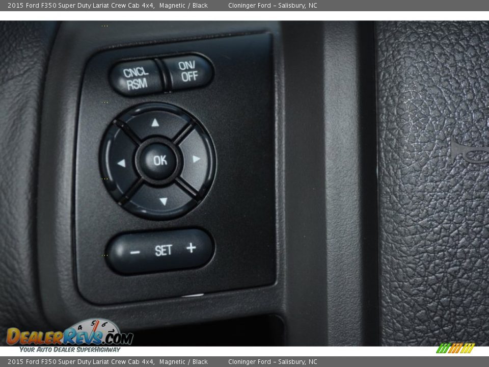 2015 Ford F350 Super Duty Lariat Crew Cab 4x4 Magnetic / Black Photo #21
