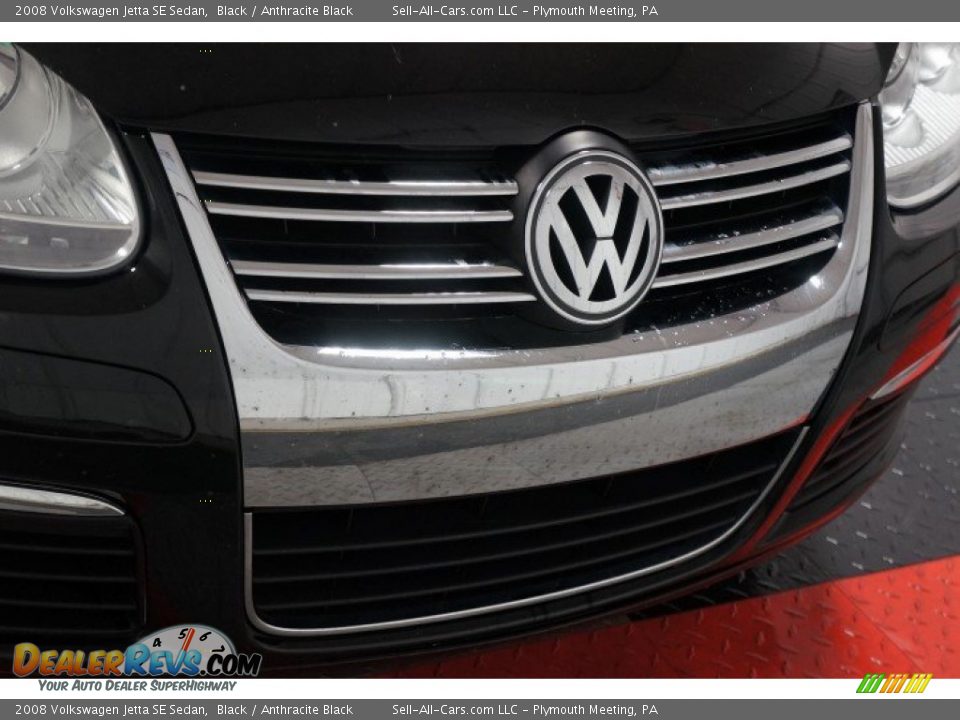 2008 Volkswagen Jetta SE Sedan Black / Anthracite Black Photo #35