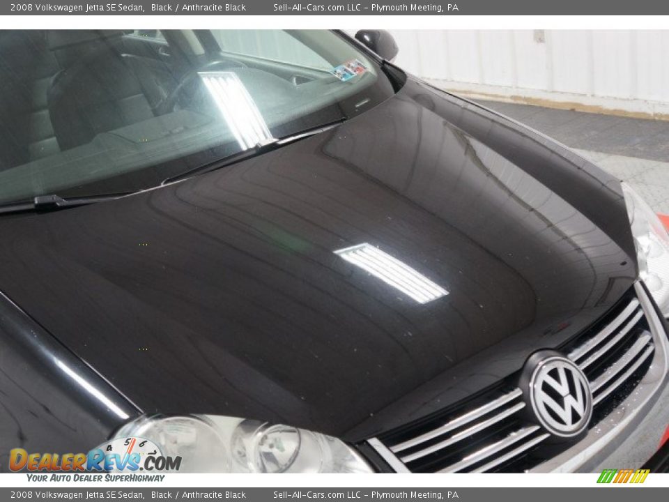 2008 Volkswagen Jetta SE Sedan Black / Anthracite Black Photo #36
