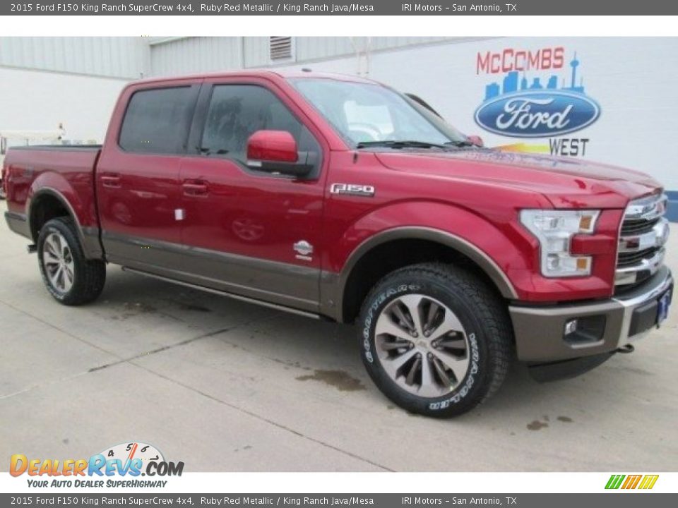 2015 Ford F150 King Ranch SuperCrew 4x4 Ruby Red Metallic / King Ranch Java/Mesa Photo #1
