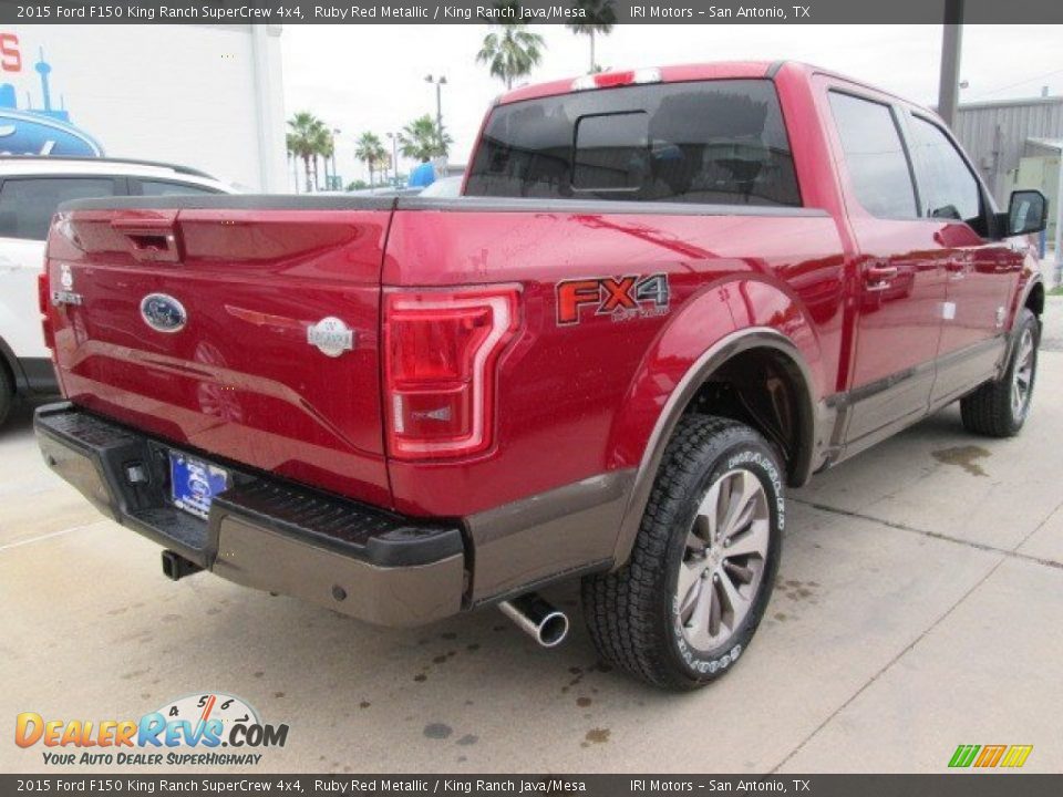 2015 Ford F150 King Ranch SuperCrew 4x4 Ruby Red Metallic / King Ranch Java/Mesa Photo #8