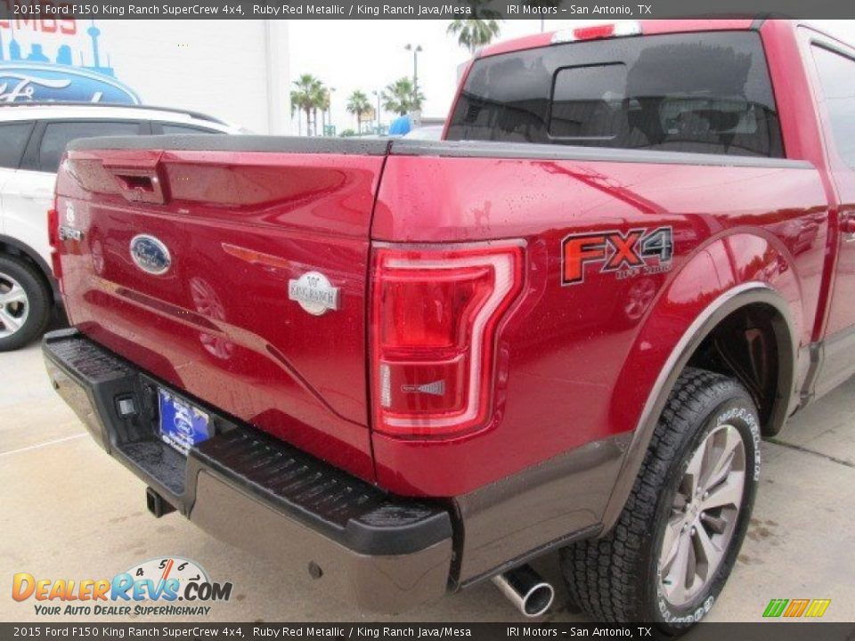 2015 Ford F150 King Ranch SuperCrew 4x4 Ruby Red Metallic / King Ranch Java/Mesa Photo #9
