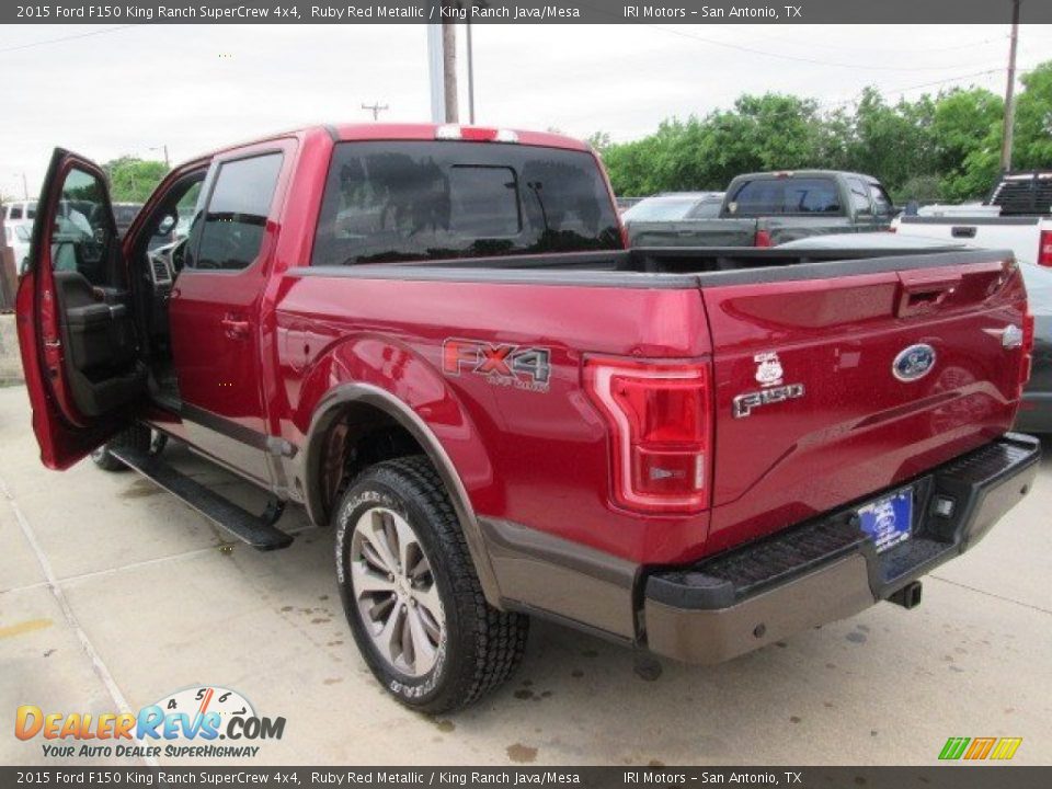 2015 Ford F150 King Ranch SuperCrew 4x4 Ruby Red Metallic / King Ranch Java/Mesa Photo #15