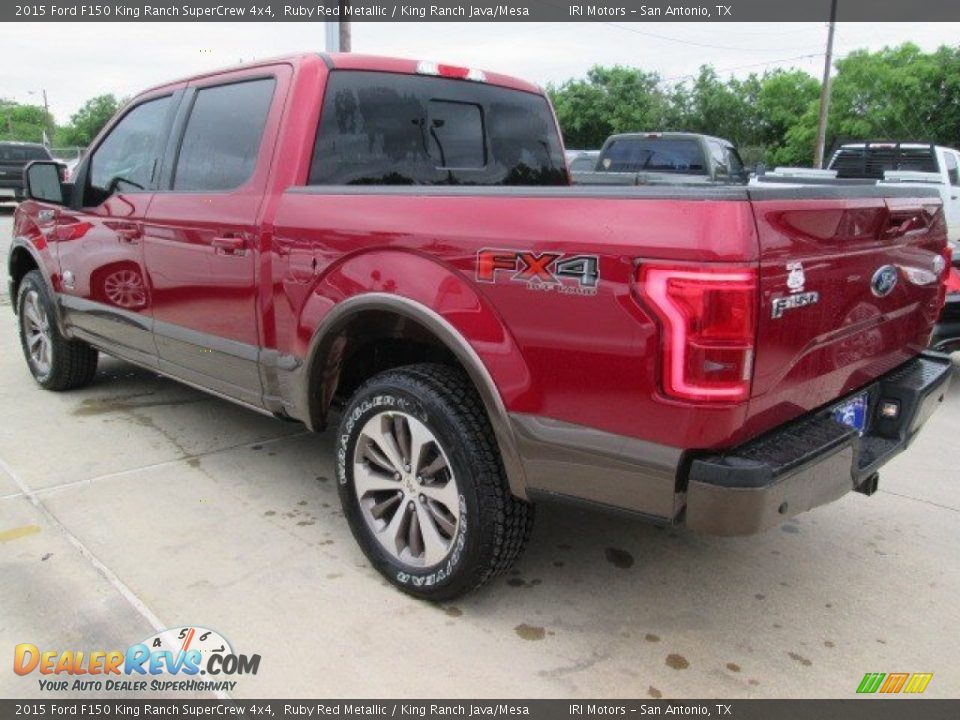 2015 Ford F150 King Ranch SuperCrew 4x4 Ruby Red Metallic / King Ranch Java/Mesa Photo #19