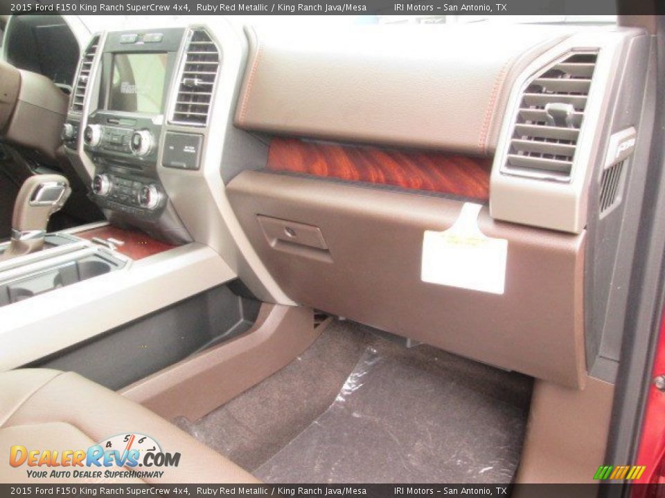 2015 Ford F150 King Ranch SuperCrew 4x4 Ruby Red Metallic / King Ranch Java/Mesa Photo #35