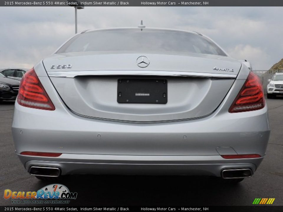 2015 Mercedes-Benz S 550 4Matic Sedan Iridium Silver Metallic / Black Photo #4