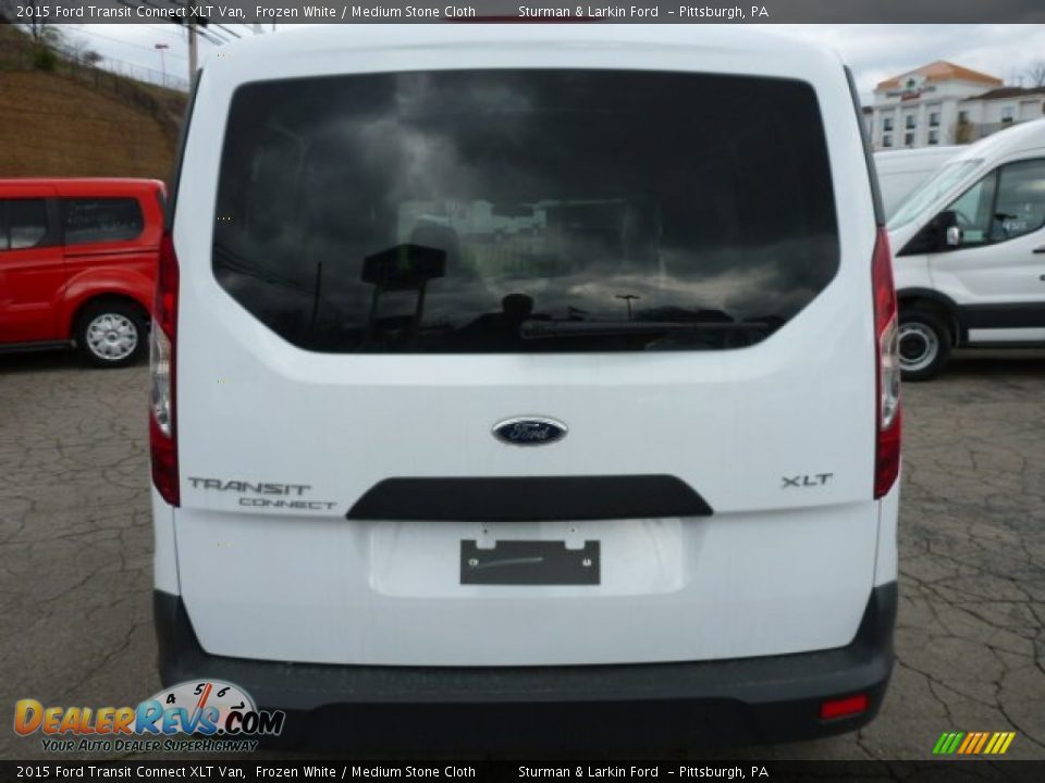 2015 Ford Transit Connect XLT Van Frozen White / Medium Stone Cloth Photo #3