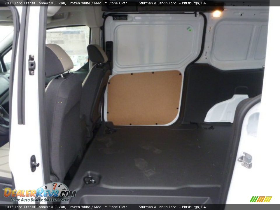 2015 Ford Transit Connect XLT Van Frozen White / Medium Stone Cloth Photo #10