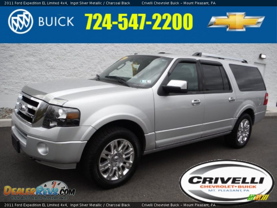2011 Ford Expedition EL Limited 4x4 Ingot Silver Metallic / Charcoal Black Photo #1
