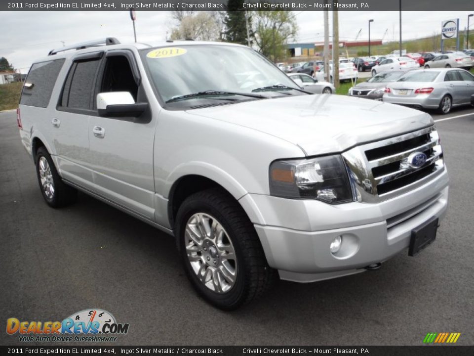 2011 Ford Expedition EL Limited 4x4 Ingot Silver Metallic / Charcoal Black Photo #7
