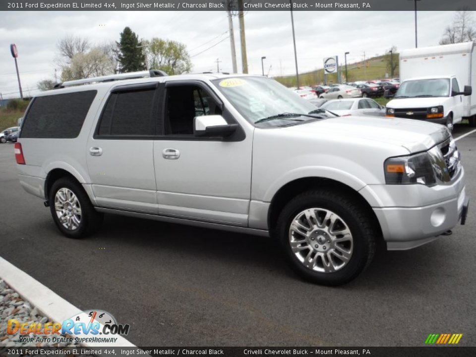 2011 Ford Expedition EL Limited 4x4 Ingot Silver Metallic / Charcoal Black Photo #8