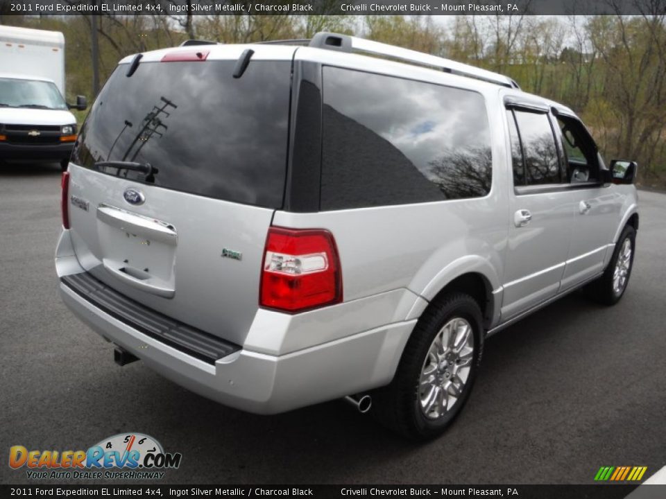 2011 Ford Expedition EL Limited 4x4 Ingot Silver Metallic / Charcoal Black Photo #9