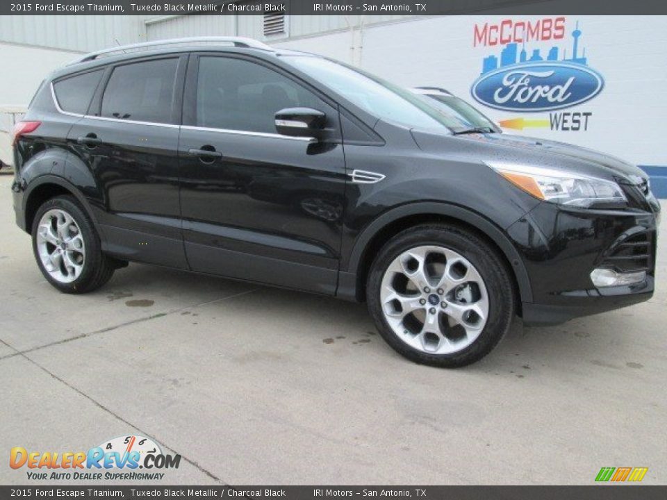 2015 Ford Escape Titanium Tuxedo Black Metallic / Charcoal Black Photo #1