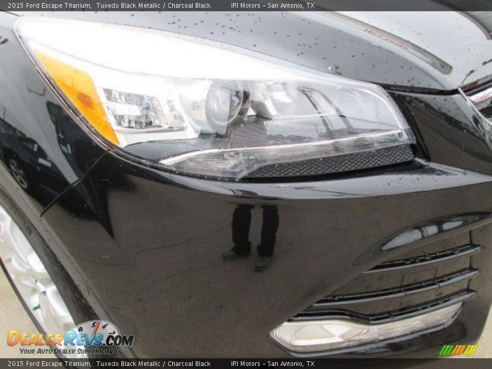 2015 Ford Escape Titanium Tuxedo Black Metallic / Charcoal Black Photo #3