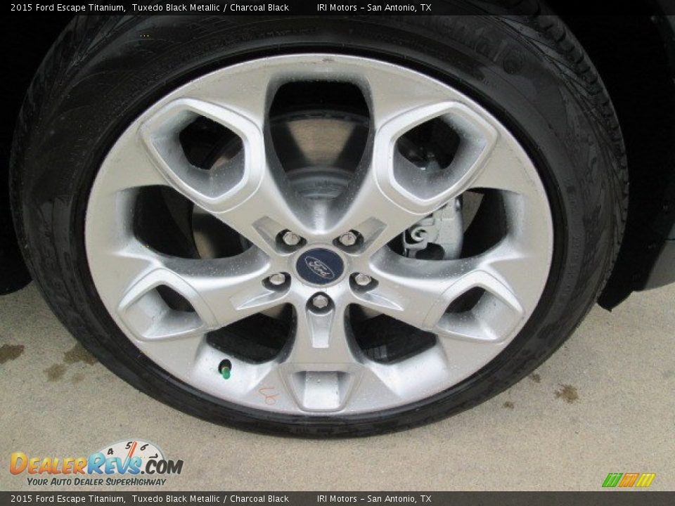 2015 Ford Escape Titanium Tuxedo Black Metallic / Charcoal Black Photo #4