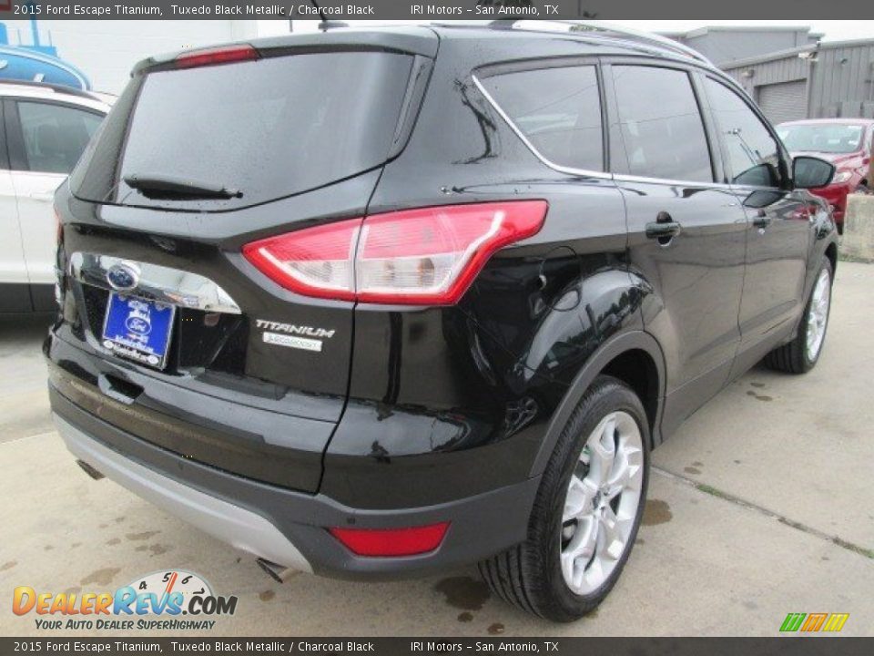 2015 Ford Escape Titanium Tuxedo Black Metallic / Charcoal Black Photo #9