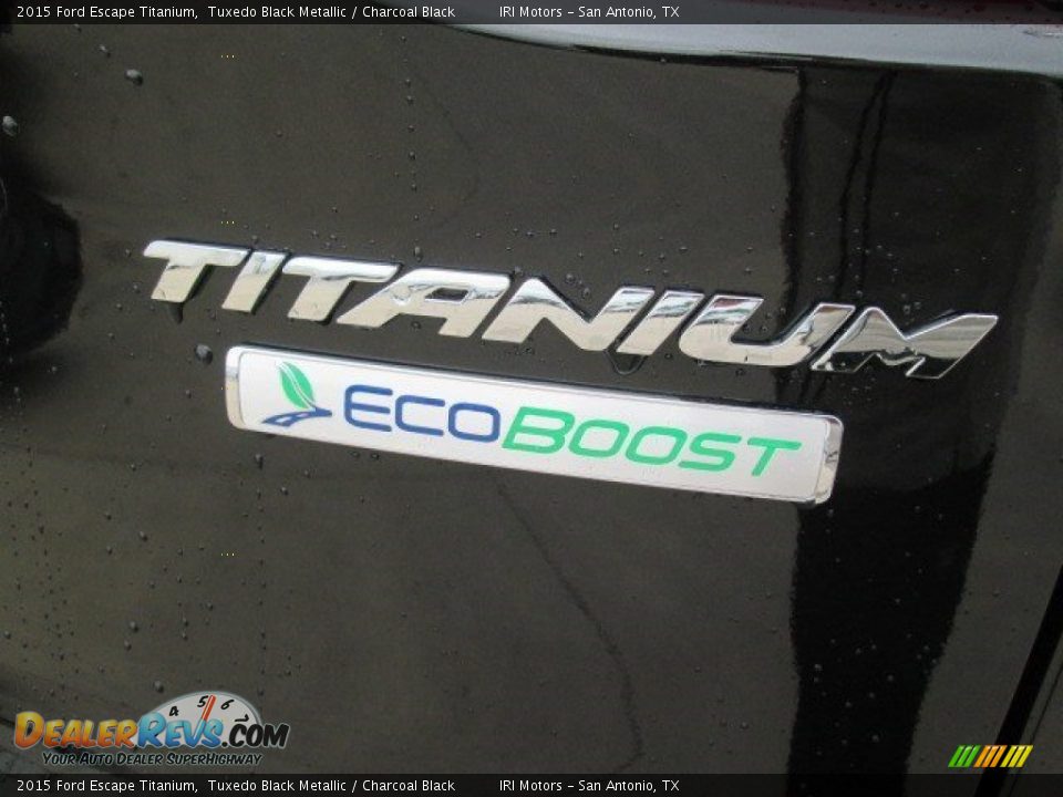 2015 Ford Escape Titanium Tuxedo Black Metallic / Charcoal Black Photo #11