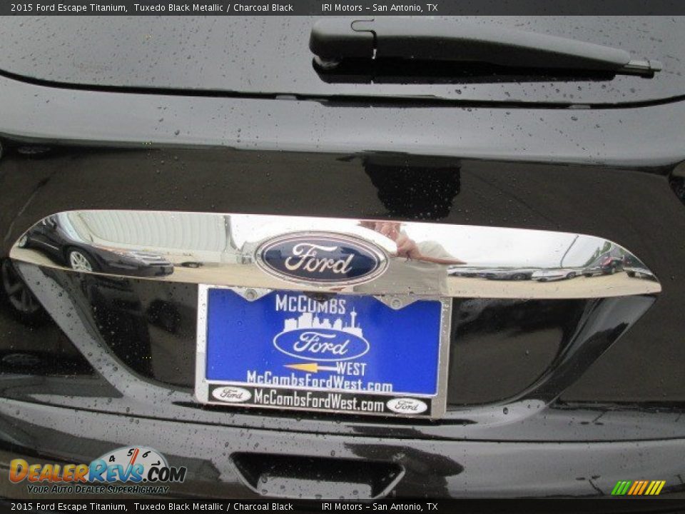 2015 Ford Escape Titanium Tuxedo Black Metallic / Charcoal Black Photo #12