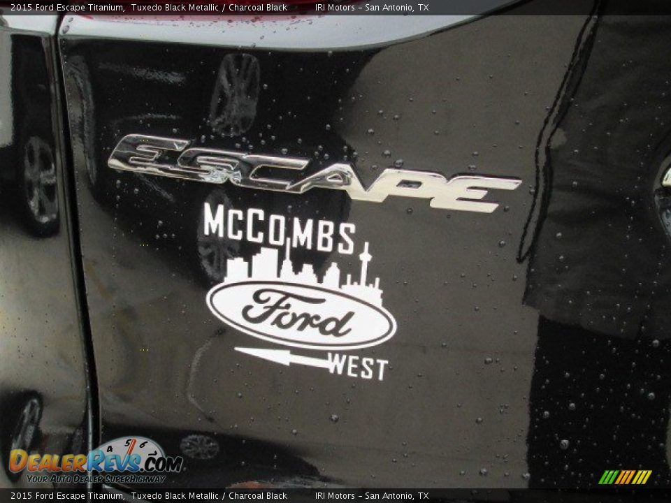 2015 Ford Escape Titanium Tuxedo Black Metallic / Charcoal Black Photo #13
