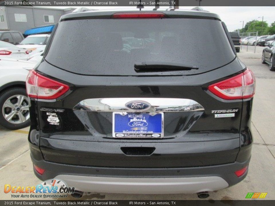 2015 Ford Escape Titanium Tuxedo Black Metallic / Charcoal Black Photo #14