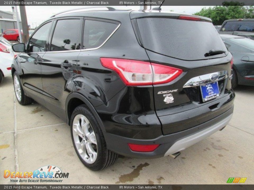 2015 Ford Escape Titanium Tuxedo Black Metallic / Charcoal Black Photo #15