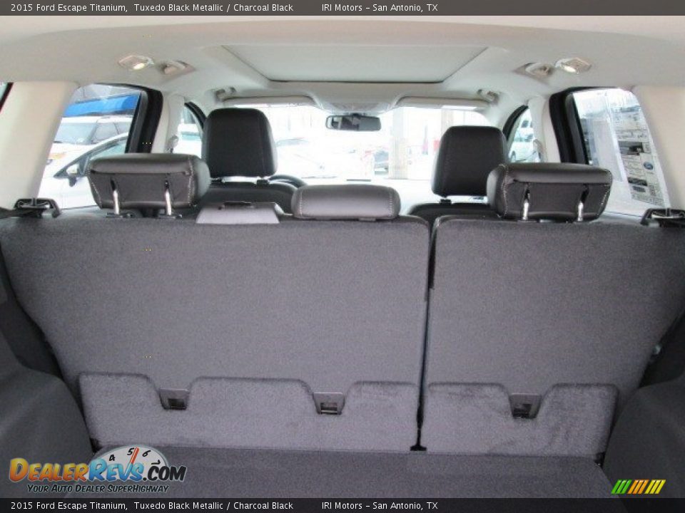 2015 Ford Escape Titanium Tuxedo Black Metallic / Charcoal Black Photo #17