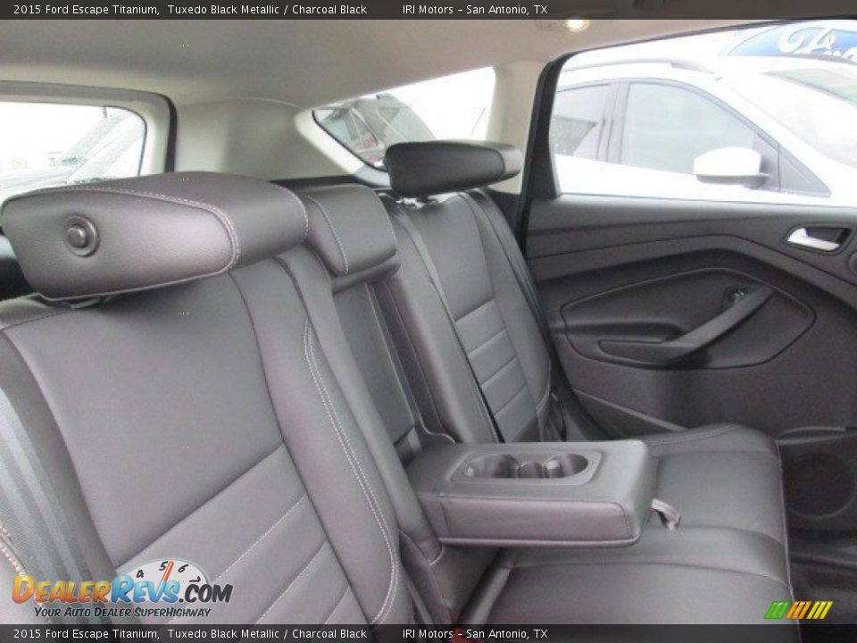 2015 Ford Escape Titanium Tuxedo Black Metallic / Charcoal Black Photo #21