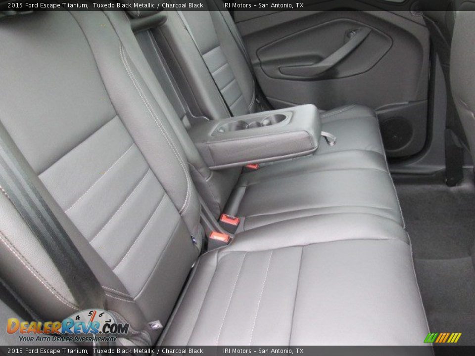 2015 Ford Escape Titanium Tuxedo Black Metallic / Charcoal Black Photo #22
