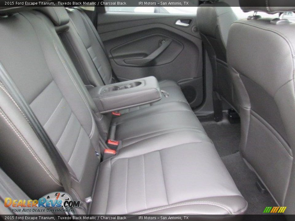 2015 Ford Escape Titanium Tuxedo Black Metallic / Charcoal Black Photo #23